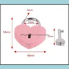 Door Locks Valentines Day 7 Colors Heart Shaped Concentric Lock Metal Mitcolor Key Padlock Gym Toolkit Package Door Locks Building Su Dhdqm