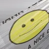 T-shirt en plastique sac transparent Smile avec poign￩e 100 sacs d'￩picerie transparents r￩utilisables