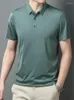 Polos masculinos 2022 Homens de verão Men camisas casuais cinza azul preto verde capa de colarinho de colarinho de manga curta