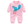 Kids Designer Herfst Winter Dikke Fleece Rompertjes Baby Jongen Meisje Zomer Top Kwaliteit Lange Mouwen Gekamde Katoenen Kleding 1-2 Jaar Oude Pasgeboren Jumpsuits GU0001