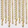 Chains Fashion Gift Gold Chain Necklaces For Men Women Jewelry Mens Necklace Filled Curb Cuban Link