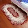 Dywany europejski owalny dywan do sypialni w beżu i czerwonej części łóżka dywaniki dywaniki duszpasterskie dywaniki sofa stolik kawowy mata podłogowa