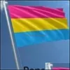 Banner Bandiere 90X150 Cm Bandiera Bisessuale Lesbiche Gay Pride Poliestere Bandiere Arcobaleno Festival Decorazioni Banner Feste 4 8Qt B2 Drop Delive Dhgzl