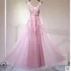 2022 Sexy Evening Dresses Women Formal Dress beaded Evening prom Gowns long lace party gown