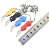 Stainless Steel Folding Knife Pendant Necklaces Creative Peanut Shape Key Knife Necklace Mini Portable Outdoor Tools9300348