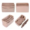 Cosmetic Bags Cases Make Up Organizer Insert for Handbag Felt with Zipper Travel Inner Purse Fit Various Brand Handbags 220901