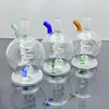 1pcs verre narguilé 14mm Hitman verre bong jus boîte plate-forme avec 7,5 pouces coloré huile plates-formes carré bécher capiteux verre bongs fumer