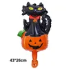 زخرفة الحفلات 50pcs البالونات Mini Halloween Foil Witch Ghost Owl Wozard Pumpkin Spider Monster Balloon Decors 220901