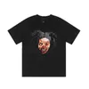 Erkek Tişörtleri Tasarımcı Ortak Vlones Devil V Mens T Shirt Baskı Yüksek Sokak Moda Marka Gevşek Kadınlar Hip-Hop Kısa Kollu S-XL