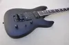 Matte Black Unusal Electric Guitar with 24 Frets Rosewood Fretboard Floyd Rose