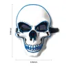 Halloween Christmas Neon Skeleton LED Masks Light Up Mask Masquerade Terror Cosplay Scary Maskss DIY Mask Glow Partys Supplies Wholesale
