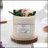 Candele Decorazione conservata Candele profumate a fiori Fumo con base e confezione regalo Regali squisiti Drop Delivery 2021 Home Homeindustry Dhhaj