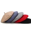 Berets مصمم الأزياء قبعة عالية الجودة طبقة مزدوجة صوف صوف متبكى سيدات الشتاء بيريت الخريف القرع Bud3479