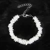 Choker 2022 Bohemian Natural Puka Shell Weiße Farbe Unregelmäßige Chip Choker Halskette Für Frauen