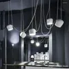 Lâmpadas pendentes modernas de ferro diy nórdico para sala de estar para jantar branco/preto lâmpada pendurada hanglamp sixture