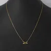 Chains Simple Small Glossy Letter Necklace Jewelry For Woman 2022 Trend