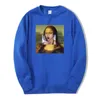 Męskie bluzy zabawne bluza Mona Lisa Printed Blushirts Mens 2022 Spring Winter Hoodie Men Bodywararmer Fitness Fashion Tracksuit