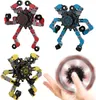 Giocattoli di decompressione Fidget Spinners 3Pcs Robot deformabile fai-da-te Punta delle dita Giroscopio meccanico creativo Gioco a catena antistress