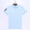 2027 wholesale polos Shirt European and American size summer men's short-sleeved casual color matching cotton plus size embroidered fashion T-shirt S-2XL