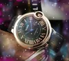 Premium Herren Roman Ballon Automatische mechanische Uhr 43 mm Echtledergürtel Saphirglas Super leuchtende Armbanduhren exquisite Geschenke