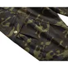 Jeans pour hommes Camouflage hommes Hip Hop motard étiré Streetwear plissé Joggers Slim hommes rayé pantalon pantalons Hombre