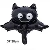 زخرفة الحفلات 50pcs البالونات Mini Halloween Foil Witch Ghost Owl Wozard Pumpkin Spider Monster Balloon Decors 220901