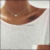 H￤nge halsband lyxiga designer smycken klassisk k￤rlek hj￤rthalsband mode 18k guldh￤nge f￶r kvinnor flickor 123 u2 droppleverans 2 dhpaw