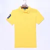 Estate Uomo Luxury brand Business Risvolto Camicia Casual Manica corta Top ricamato T-shirt slim fit S-2XL maschio tee equitazione logo designer di alta qualità