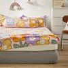 Ensembles de draps J Lit Matelas Drap-housse King Queen Size drap Tout autour Élastique Bande de caoutchouc Antidérapant Anti-poussière Drap de lit Pas de taie d'oreiller 220901