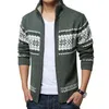 Pulls pour hommes Automne Hiver Pull pour hommes Laine Hommes Col Couleur Solide Casual Épais Fit Marque Cardigans tricotés