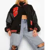 Giacche da donna Cappotti e giacche da donna High Street Hip Hop Baseball harajuku Street Giacca casual con cuciture larghe Autunno oversize 220901