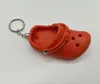 Fashion Cute Key Rings 3D EVA Beach Hole Little Croc Shoe Keychain Girl Gift Bag Accessories Decoration Floating Key Chain Charm