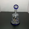 Tubi di fumo Narghilè Bong Glass Rig Oil Water Bong Bottiglia di narghilè in vetro stampato in stile cartone animato classico