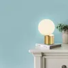 Table Lamps Nordic Modern Led Glass Ball Crystal Lampara Escritorio Tafellamp De Mesa Bedside Lamp Dining Room