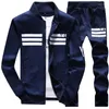 Männer Trainingsanzüge Herbst Männer Set Qualität Fleece Sweatshirt Hosen Sporting Schweiß Anzüge Herren Survêtement Sportswear Männlichen Trainingsanzug