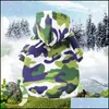 Dog Apparel Spring Autumn Winter Cloth New Pattern Pet Dog Clothes Camouflage Stain Resistant Handsome Cat Two Legged Hoodie Arrival Dhk2W