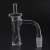 22mmOD Smoking Full Weld Beveled Edge Quartz Banger Nail con tappo di sabbiatura e 6mm Ruby Terp Perle per vetro Bong d'acqua Dab Oil Rigs Tubi