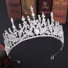 Düğün Saç Takı Barok Retro Bronz Menekşe Kristal Gelin Tiaras Taç Pageant Diadem Peçe Tiara Kafa Bantları Aksesuarlar 220831