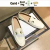 Dress Shoes Designer Sneakers Outdoor Trainers Women Leather Horsebit Flat Loafers Mule Apricot Black Stars Bees Embroidered Chocolate Ivory Luxury With Box