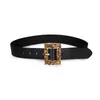 Belts Fashion Female Vintage Strap Metal Pin Buckle Leather For Women Designer Sexy Hollow Out Wide Waist Belt BL514
