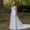 Vestido de noiva plus size vestidos de noiva A linear corpete roque vestido de noiva simples vestidos brancos de noiva