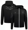 2022 NY F1 JACKE Formel One Racing Suit Långärmad jacka Windbreaker Autumn och Winter Warm Car Fan Super Large Coat kan anpassas