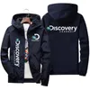 Mens Jackets Spring Discovery Channel Print Coats Mens Streetwear Fashion Men Cargo Jacket Survey Expedition Scholar Windbreaker 220901