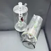 Pfeife Mini-Shisha-Glasbongs Bunte Metallform Klassisches Multi-Style-Glas-Shisha-Flaschenzubehör