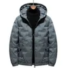 الرجال للرجال الرجال الشتاء مقنعين أسفل الأسود jaquetas ذكر جديد دافئ Fit Parka Winer Size 4XL L220830