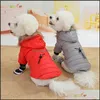 Köpek Kış Kış Sıcak Pamuk Rüzgar Geçirmez Köpek Ceket Ceket Kürk Hoodie Köpek Kıyafetleri Chihuahua Yorkie Giysileri Giyim 1439 V2 DHZ6W