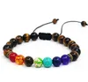 Mode Stränge Naturstein 8mm weiß vulkanischen stein Chakra Reiki Buddha Yoga Armband elastische Armreifen Frauen ha34