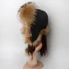 Berets Women Fur Fur Hat الشتاء الروسي Ushanka دافئ حافظ على أذنك