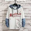 Men's Hoodies Sweatshirts Fall New Contrast Color Men Hooded Male Personality Handsome Depth Shirt 2021 dent Sweatshirt Hoodie Men L220901