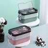 Dijkartikelen Sets 1100 ml Gezond materiaal Plastic lunchbox 2 Laag opslagcontainer Bento Boxes Lunchbox